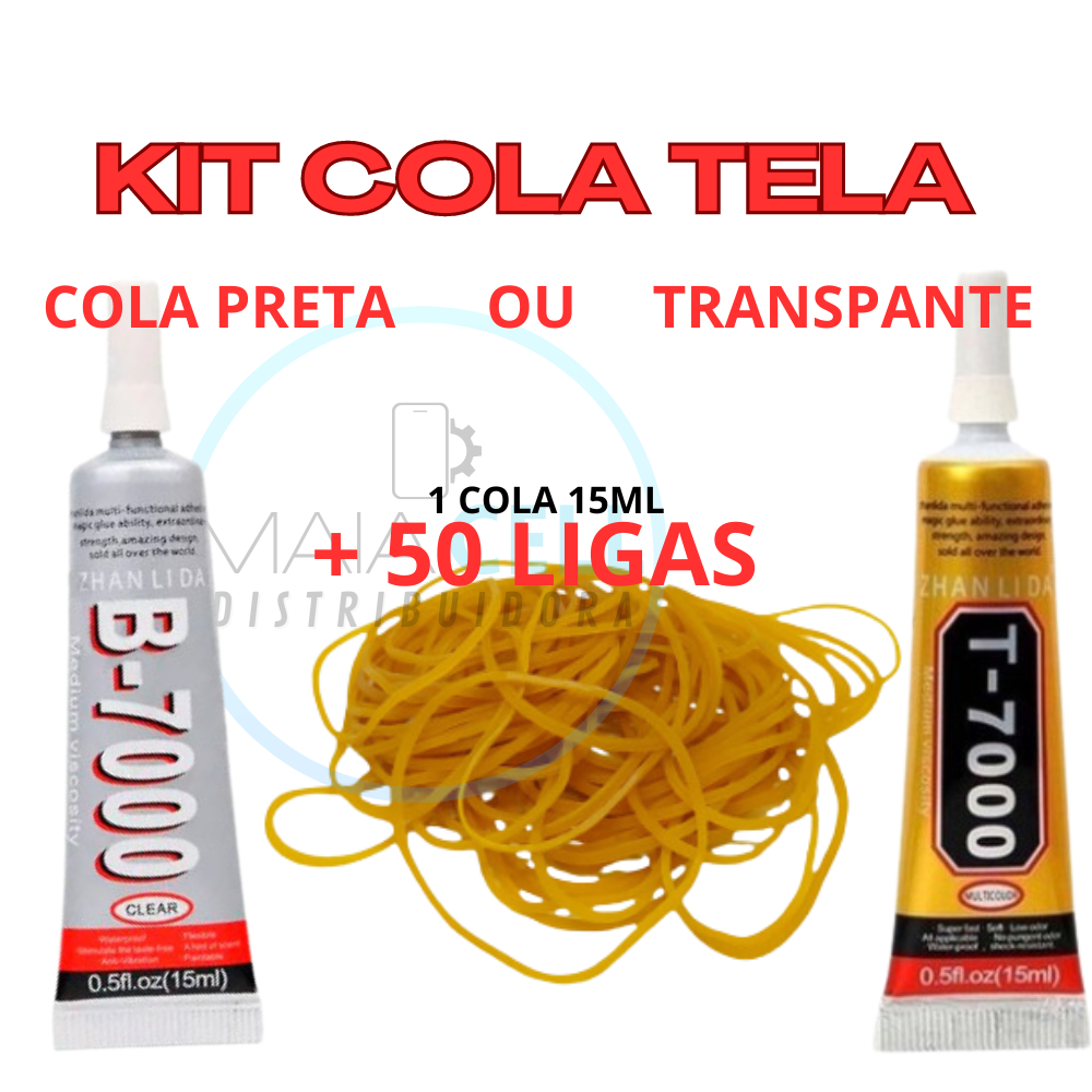 kit cola + ligas troca de tela display celular e tablet colas multiuso ...