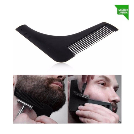 Pente Modelador de Barba Facial The Beard Shapper Deixe Sua Barba ainda ...