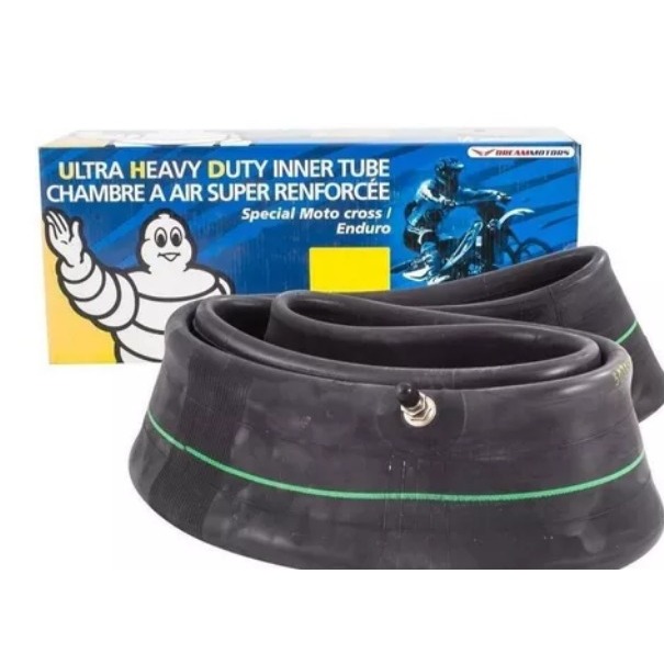 Camara de Ar Michelin para Moto Reforçada 4mm UHD 19 120/80-19 100/90-19 130/70-19 110/90-19 OFF ROA Estoque: 1