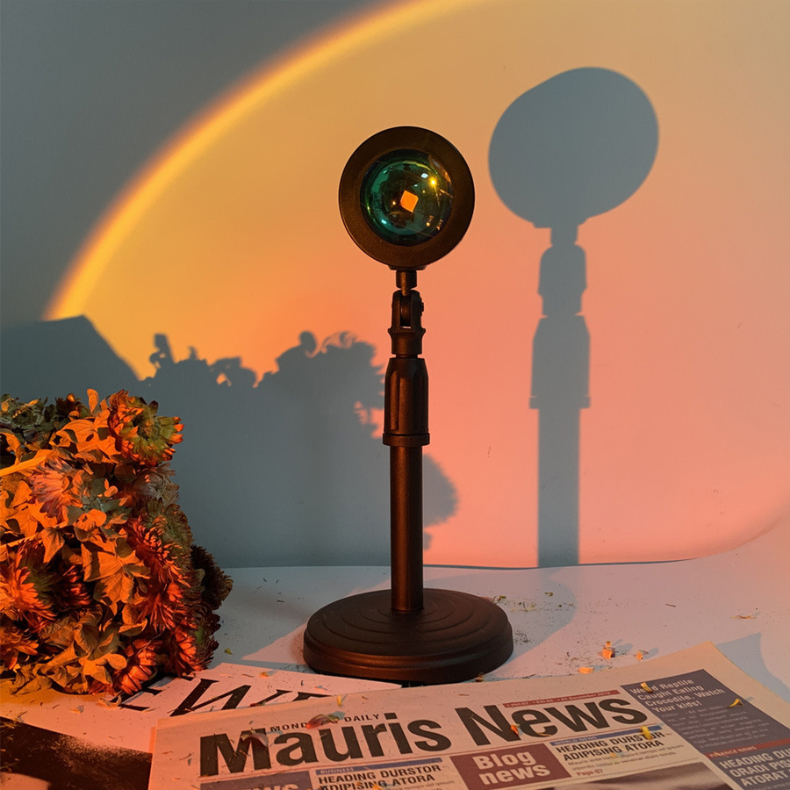 Lúminaria Por Do Sol Luz Noturna Prejetor Sunset Light