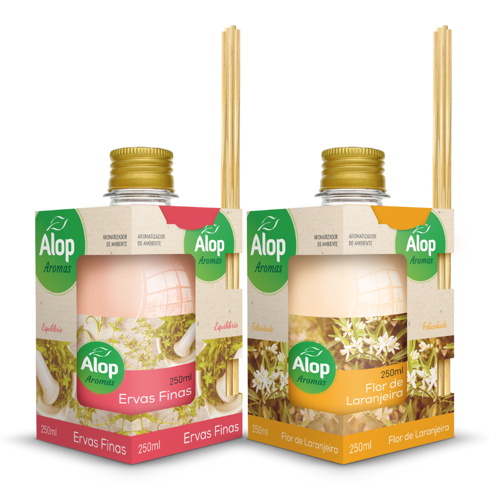 Difusor de Ambiente 250ml Alop Ervas Finas + Flor de Laranjeira ...