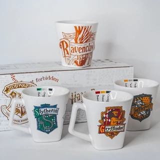 KIT 4 XÍCARAS DE PORCELANA 200ml CASAS HOGWARTS HARRY POTTER