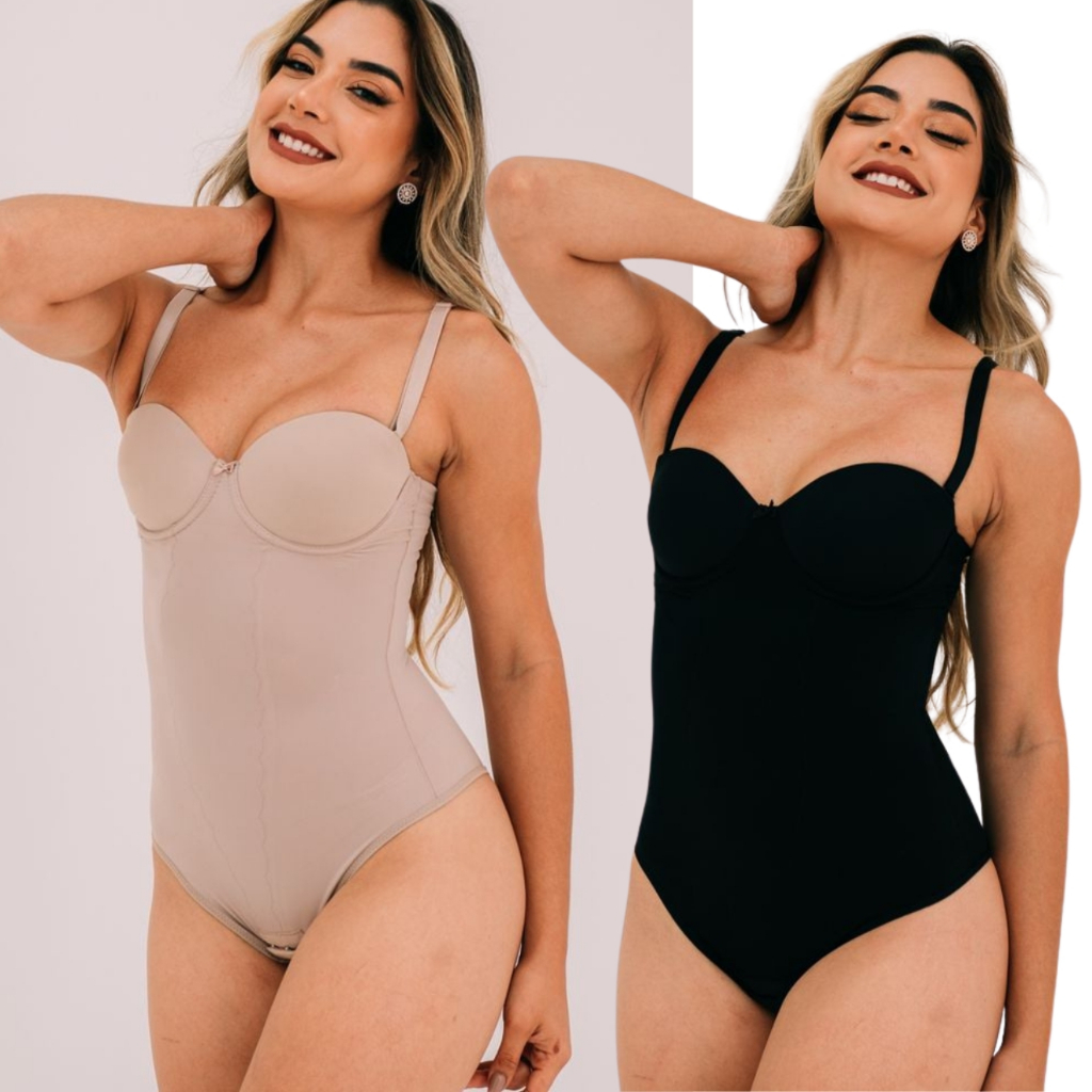 Body feminino modelador de cintura com controle de barriga body modelador  de corpo inteiro modelador de busto aberto (preto)(M) em Promoção na Shopee  Brasil 2024