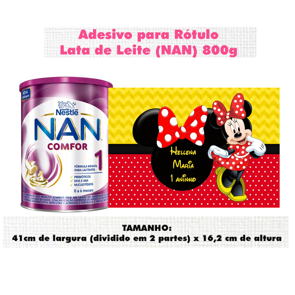 40 Rótulos para 40 Latas de Leite 800g NAN - adesivos personalizados em ...