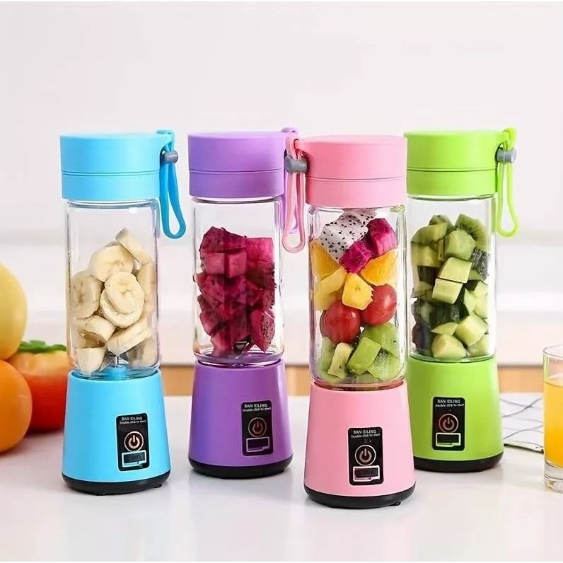Mini Liquidificador Portátil Shake Take Juice Cup 6 Lâminas Recarregável Oferta Seis lâminas
