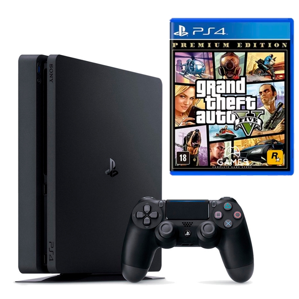 Ps4 Playstation 4 Semi Novo 500GB + 1 Controle Original + GTA V ...