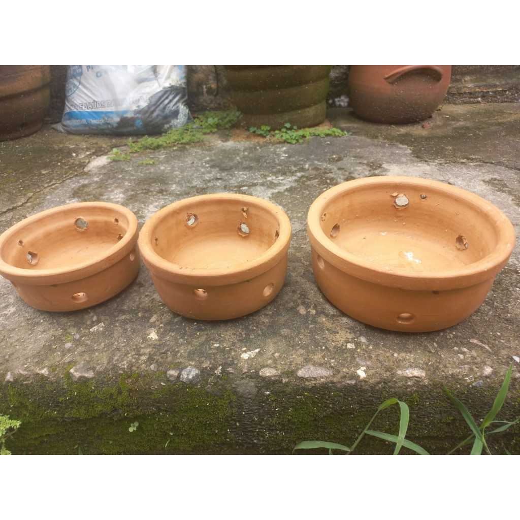 Kit vaso de barro para orquídeas/ kit vaso de barro para plantas
