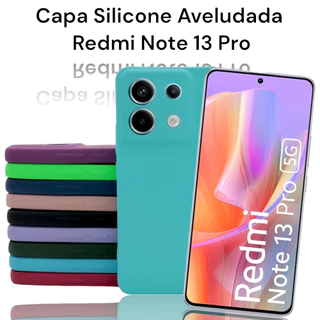 Capa Silicone Aveludado Redmi Note 13 Pro 5G