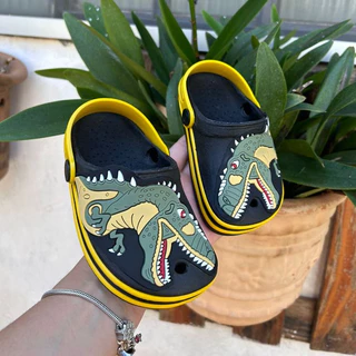 Babuche Infantil Menino Dinossauro T-rex Fachetado