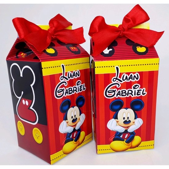 10 Caixinhas Milk Personalizadas Todos Os Temas - Envio Rápido