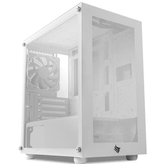GABINETE GAMER PICHAU HX300M GLASS, MID-TOWER, LATERAL DE VIDRO, BRANCO