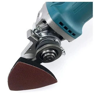 Adaptador Multifuncional para Esmerilhadeiras de 4.1/2": Conjunto Completo para Serrar, Oscilar, Cortar e Lixar com Serra Oscilante e Osciladeira, Furo Quadrado.