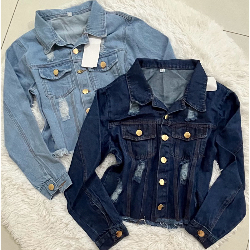 kit 2 Jaquetas Jeans Feminina