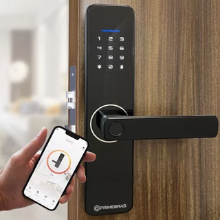 Fechadura Digital Biometrica Eletronica Inteligente Wi-Fi C/ App Primebras Rio