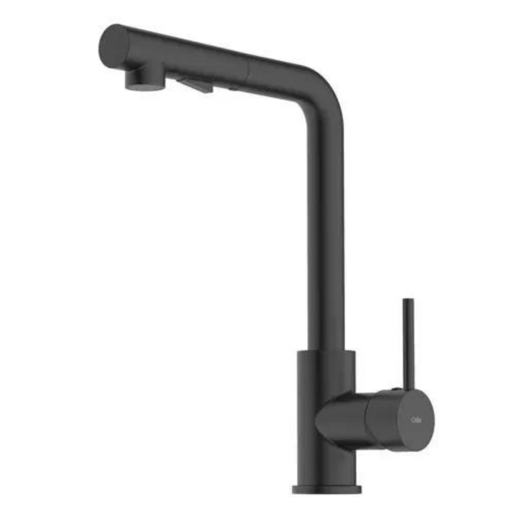 Torneira Cozinha Pull Out Inox Preto c/ Monocomando