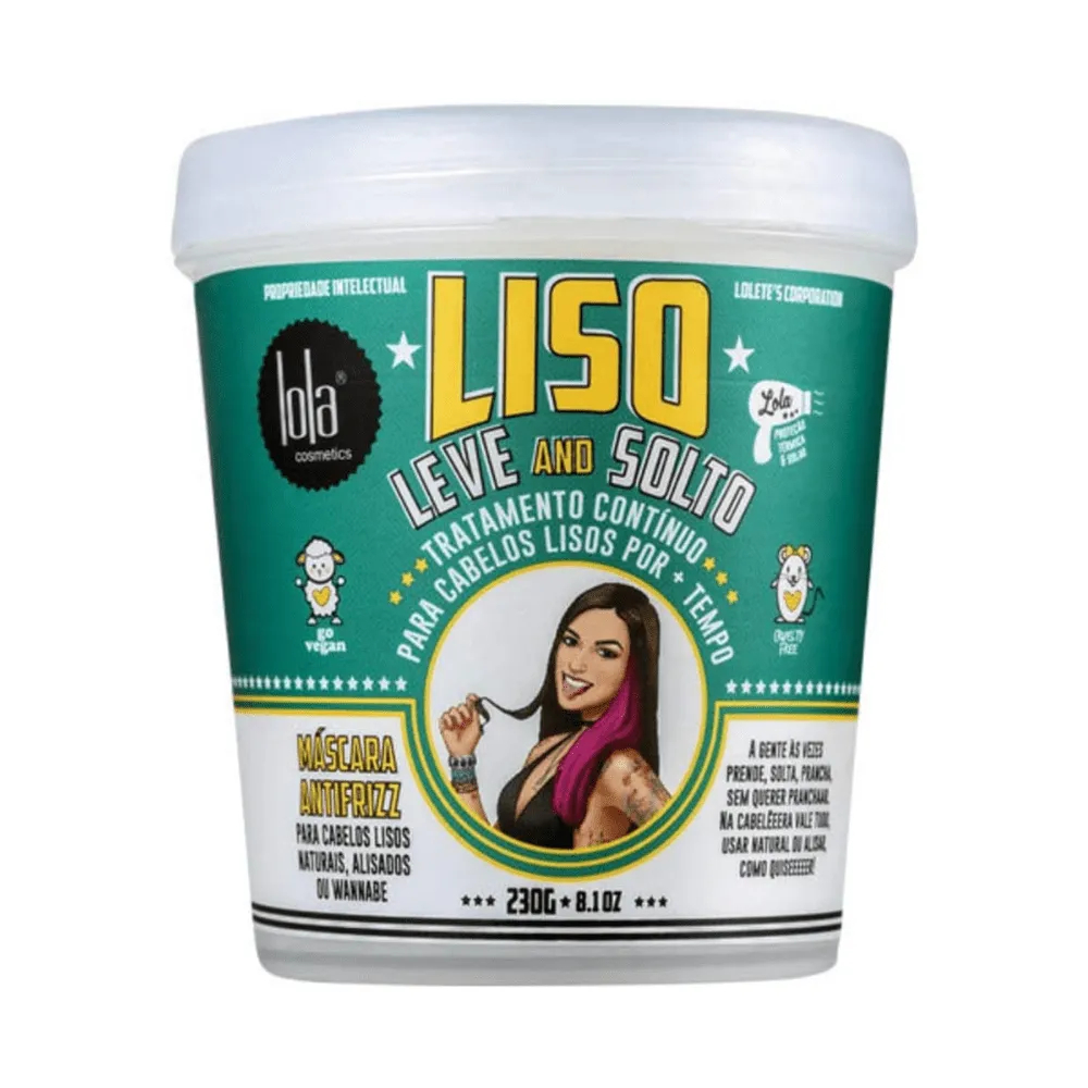 Lola Cosmetics Liso, Leve and Solto - Máscara Capilar - 230g | Shopee ...