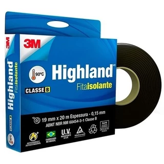 Fita Isolante 3m Highland 19mm X 20m 0,15mm