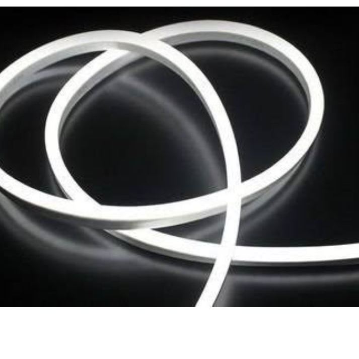 Mangueira led 120 leds neon branco frio + conector