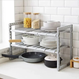 Rack Suporte Organizador Cozinha Multiuso Ajustável Expansível Resistente