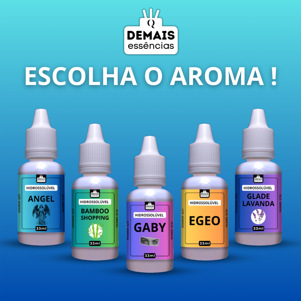 Essências Para Aromatizador e Difusor , Umidificador | Hidrossolúveis 33ml | Escolha seu Aroma
