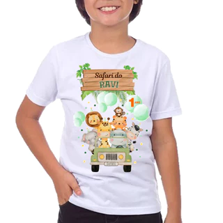 Camiseta Safari personalizada NOME E IDADE