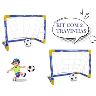 Kit 1 a 2 Trave Golzinho Futebol Rede e Bola brinquedo Para Crianças menino meninas em Oferta na Shopee
