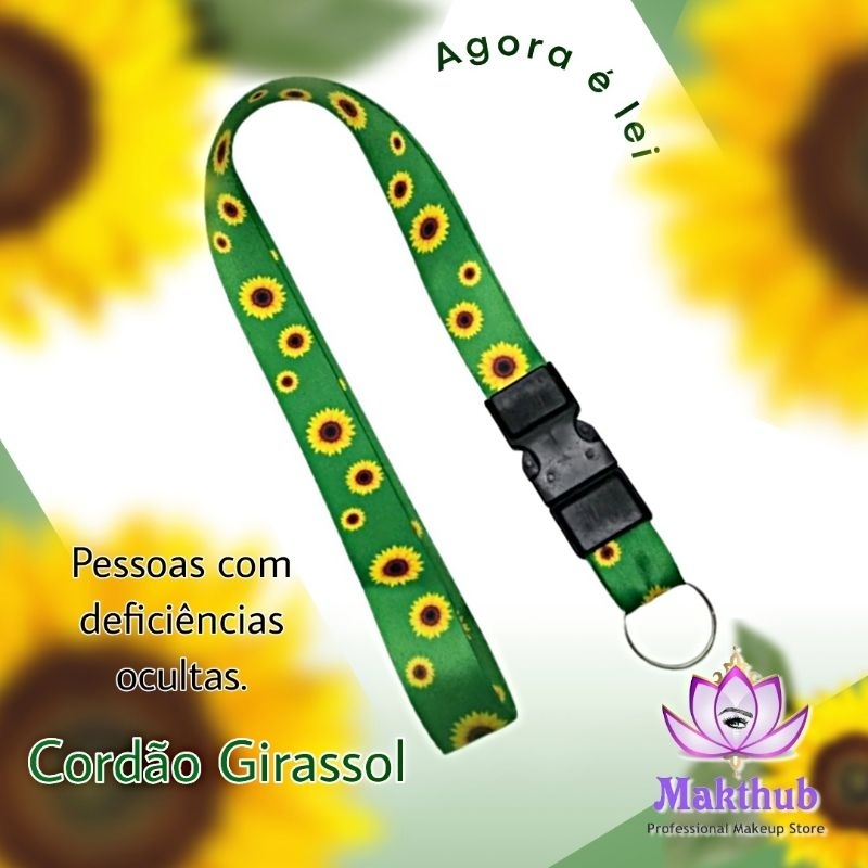 Cordão Girassol Identificação Doenças Ocultas Neurodiversidade Autismo ...