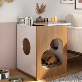 Cama Pet Gato Toca Moderna E Mesa De Apoio