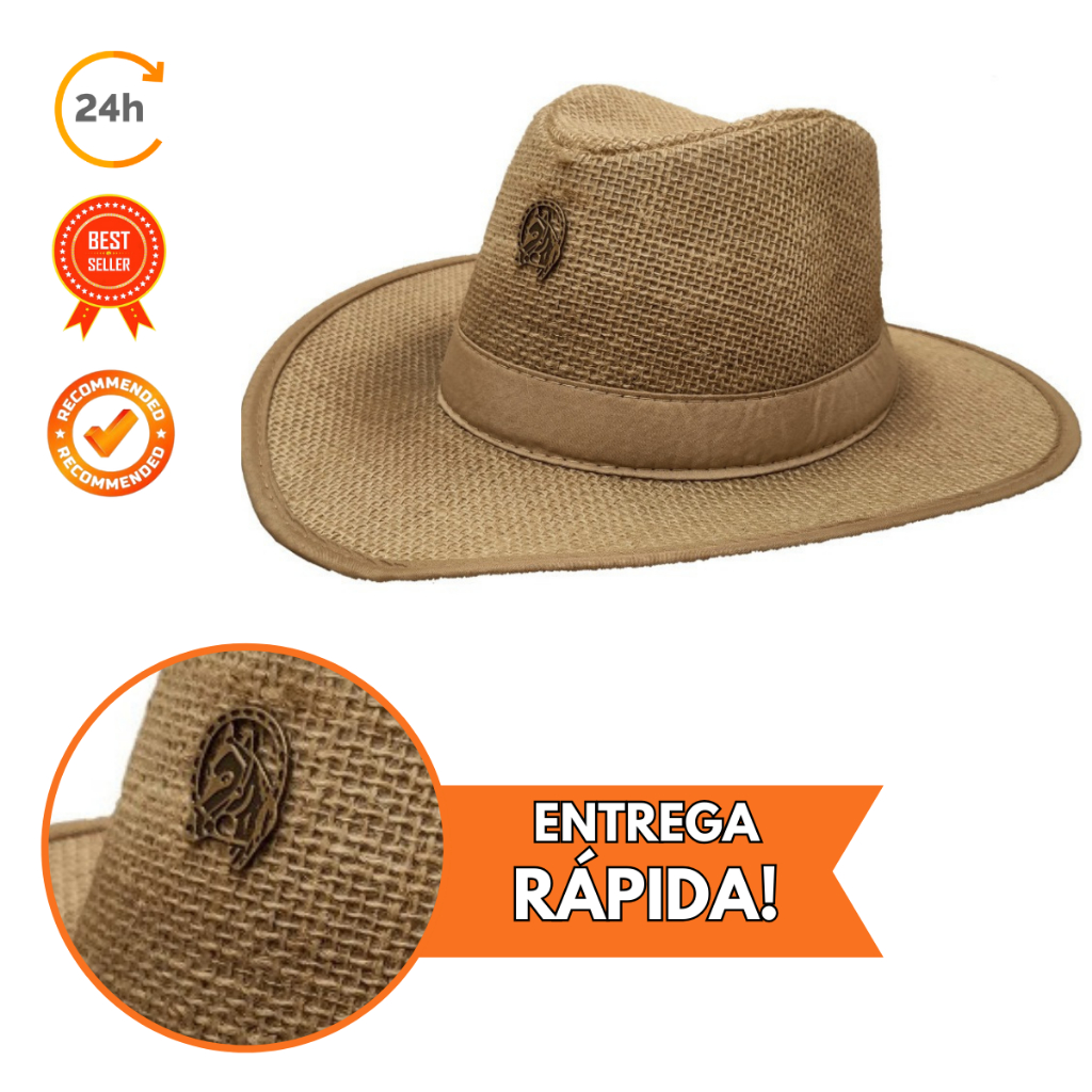 Chapéu Country Cowboy Vaquejada Boiadeiro Rodeio | Shopee Brasil