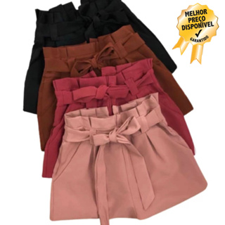 Short feminino curto cintura alta sales em bengaline