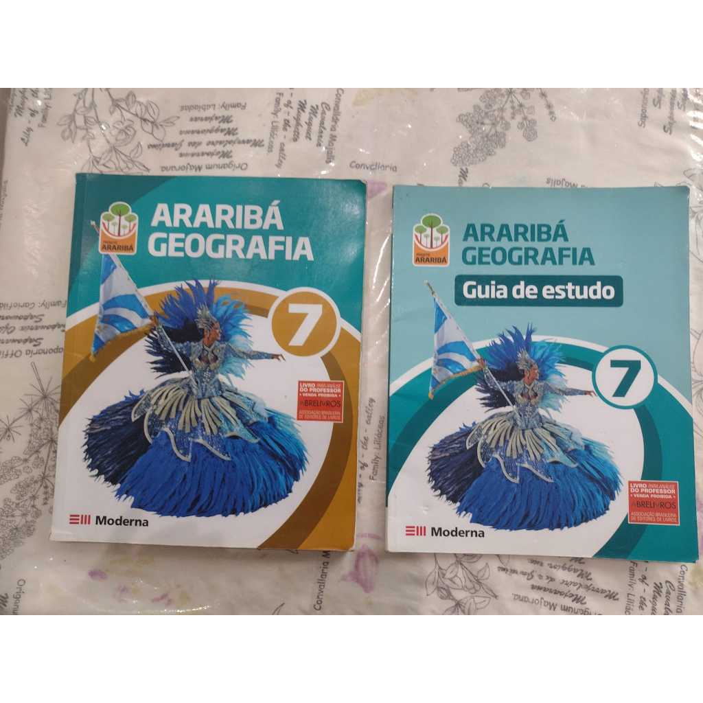 araribá geografia 7 livro do professor + guia estudo moderna ...