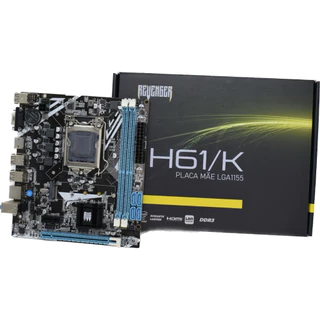 Placa Mãe Intel I3 I5 I I7 Hdmi/vga/ddr3 Socket 1155 Kp-h61k Cor Verde-escuro