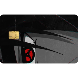 ADESIVO para cartão de crédito e débito SKIN CARD (película protetora) - Itachi Uchiha Naruto Animes