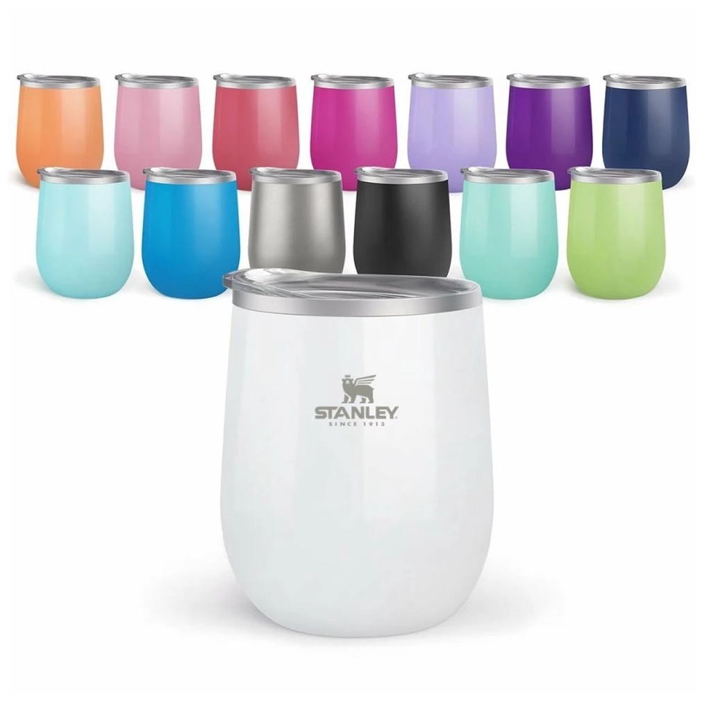 Copo Térmico 360ML Inox Com Tampa Acrílica