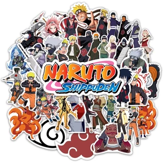 Kit Adesivos Variados Cartela Para Caderno Notebook Bike Moto Skate Personagem Anime Naruto Uzumaki Sasuke Sakura AkatsukiShippuden