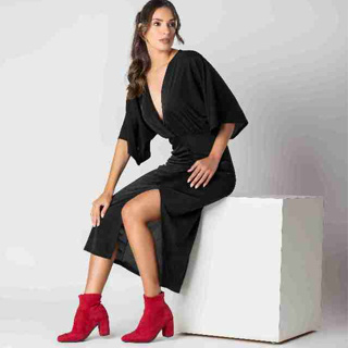 Bota Feminina Cano Curto Solamello Salto Alto