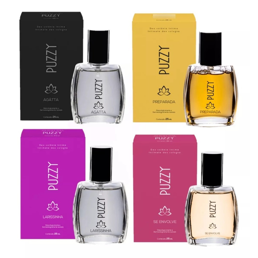 Kit Perfumes Íntimos Puzzy By Anitta 25ml - 4 Unidades | Shopee Brasil