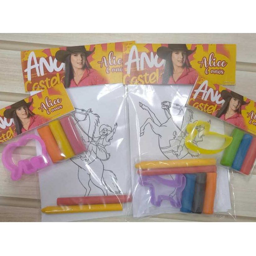 kit 25 Personalizados Ana Castela Kit Lembrancinha Festa infantil na Promoção