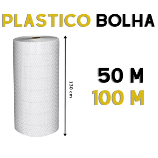 Bobina Plástico Bolha - Proteção na mudança 130 cm c/ 25 micras Resistente