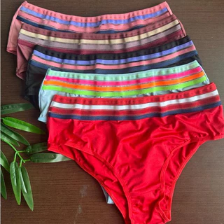 Kit com 5 Tangões Vanessa microfibra Linha lingerie Premuim!