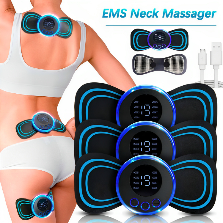 Massageador Elétrico por Impulso Cervical, Lombar e Corpo EMS MING