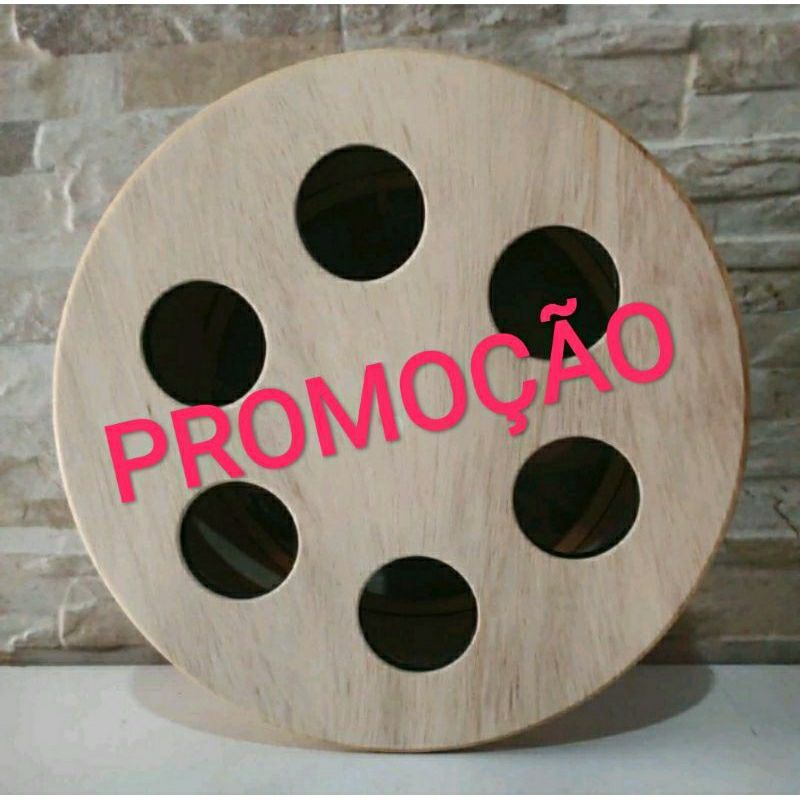 PROMOÇÃO !!!Carretilha de Madeira 9" COM CATRACA