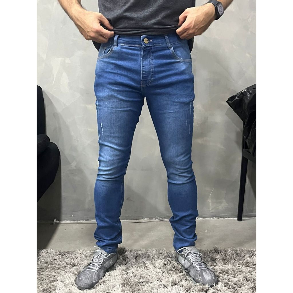 Calça Masculina Jeans Skiny Premium-- REF 2979 | Shopee Brasil