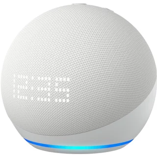 Echo Dot (5ª Geração): Smart Speaker com Alexa com Relógio - Cor Branca