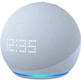 Echo Dot (5ª Geração): Smart Speaker com Alexa com Relógio - Cor Azul Claro
