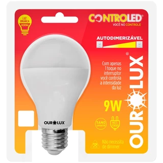 Lâmpada Led Controled Autodimerizável 9w Luz Quente 2700k