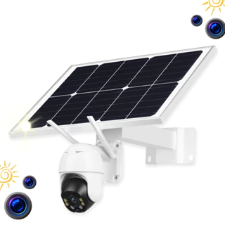 Camera de Segurança Solar Externa Full HD com Painel Solar Energia Solar Wifi Ip66 Visão Noturna Resistente Prova d