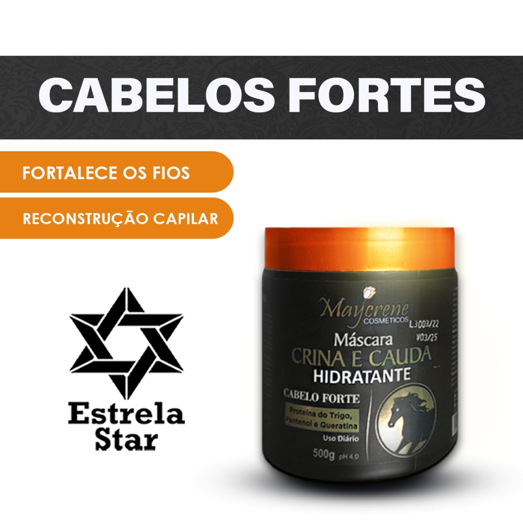 mascara de hidratacao crina e cauda para crescer cabelo 500g | Shopee ...