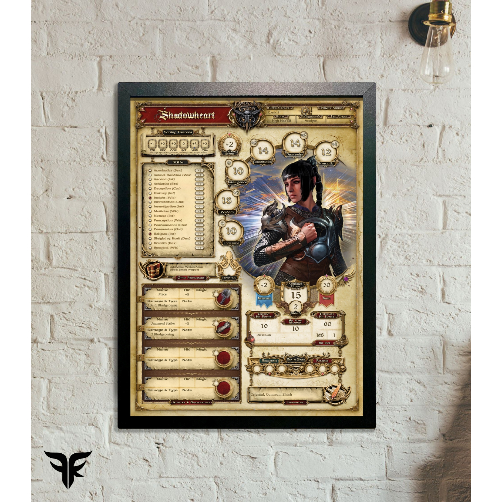 Quadro Baldurs gate 3 - Shadowheart