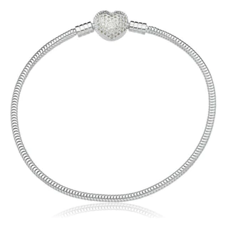Bracelete Pulseira Para Berloque em Prata 925 - Semi-Rígido Berloqueira Charm